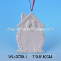 2016 new hanging christmas decor,hanging ceramic christmas houses